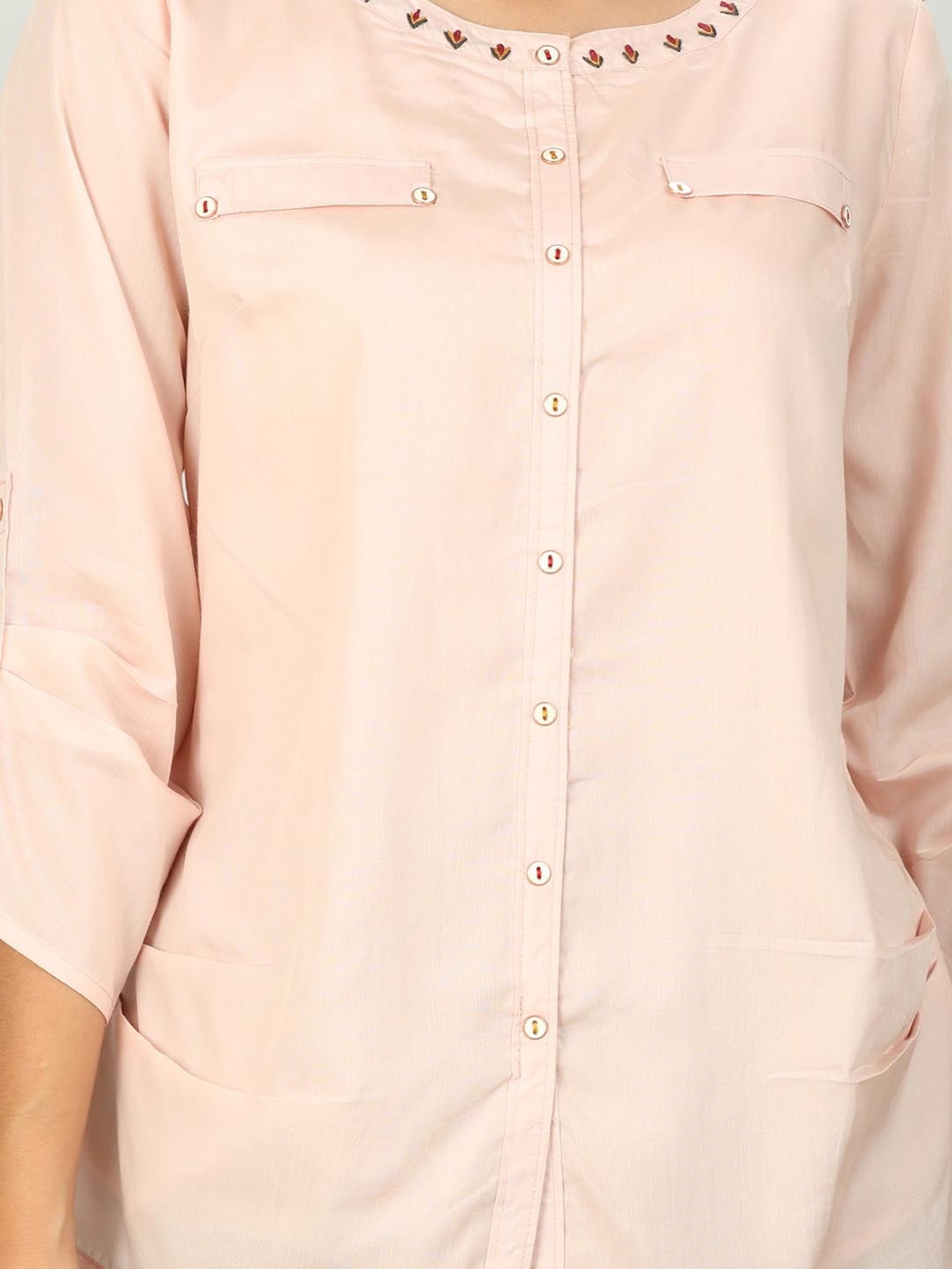 Mustard Pink Regular Fit Shirt