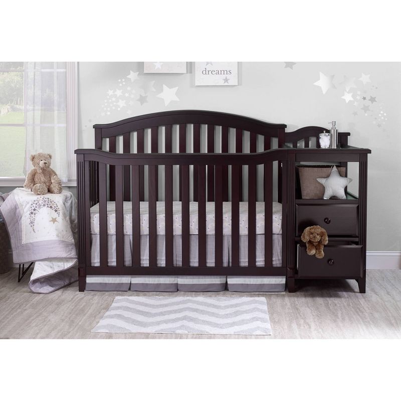 Sorelle Berkley Crib & Changer Standard Full-Sized Crib Espresso