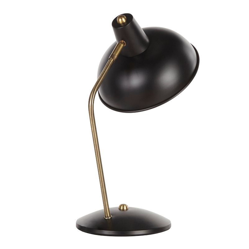 Metal Darby Contemporary Table Lamp (Includes LED Light Bulb) Gold - LumiSource