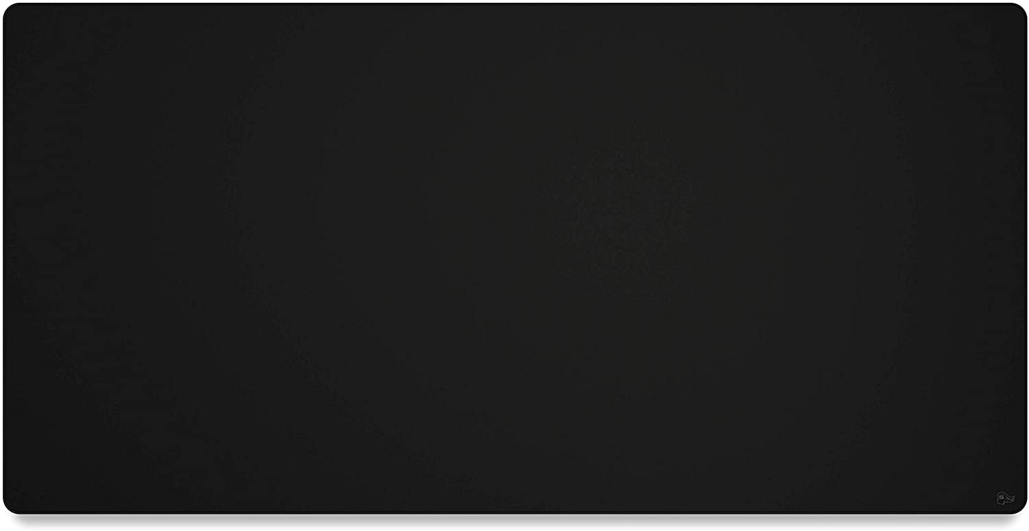 Glorious 3X-Large Extended Gaming Mouse Mat / Pad - Stealth Edition - Large, Wide (XXX-Large Extended) Black Cloth Mousepad, Stitched Edges | 24"x48" (G-3XL-STEALTH)
