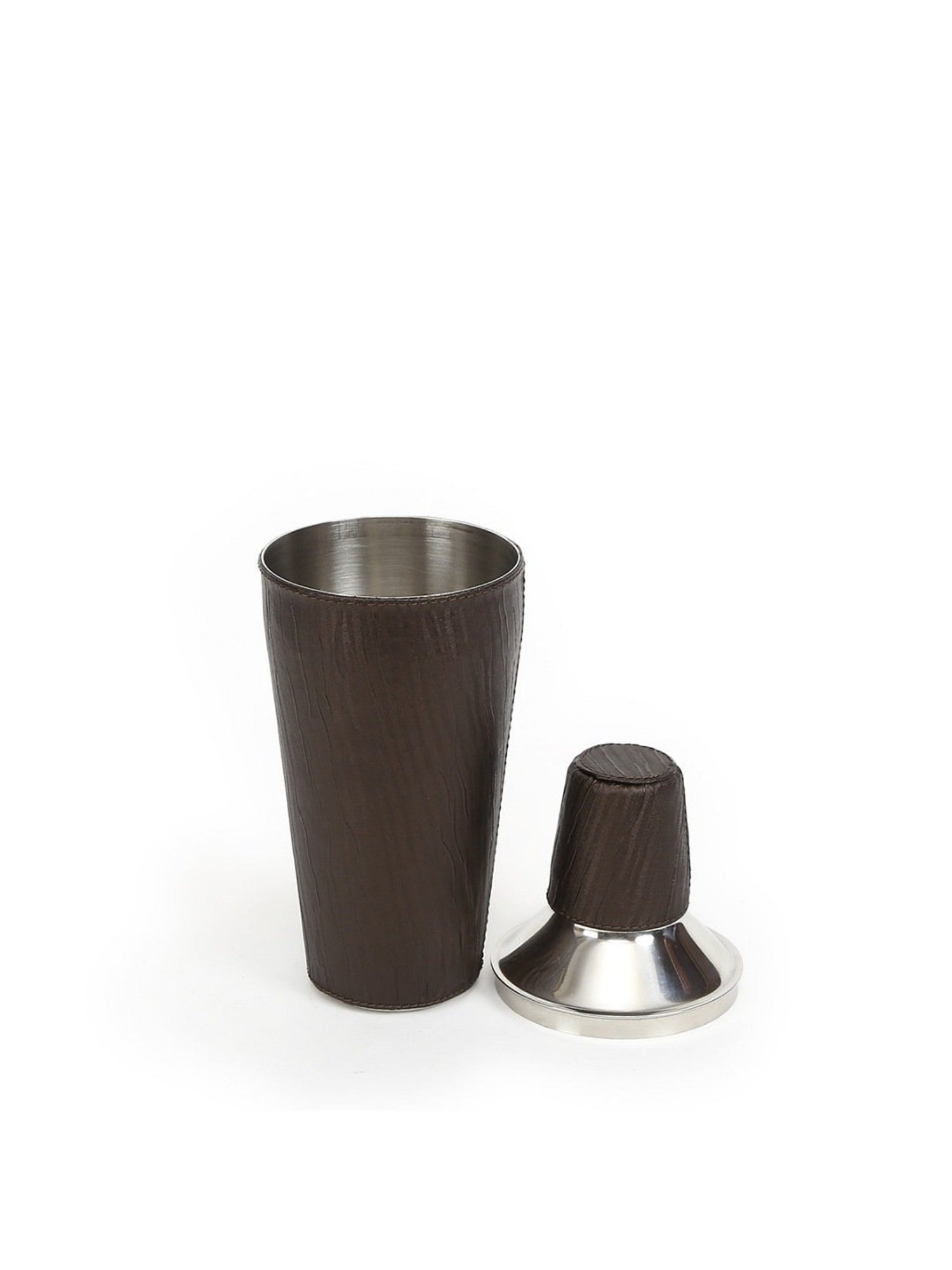 Home4U Brown Stainless Steel Cocktail Shaker With Sheath