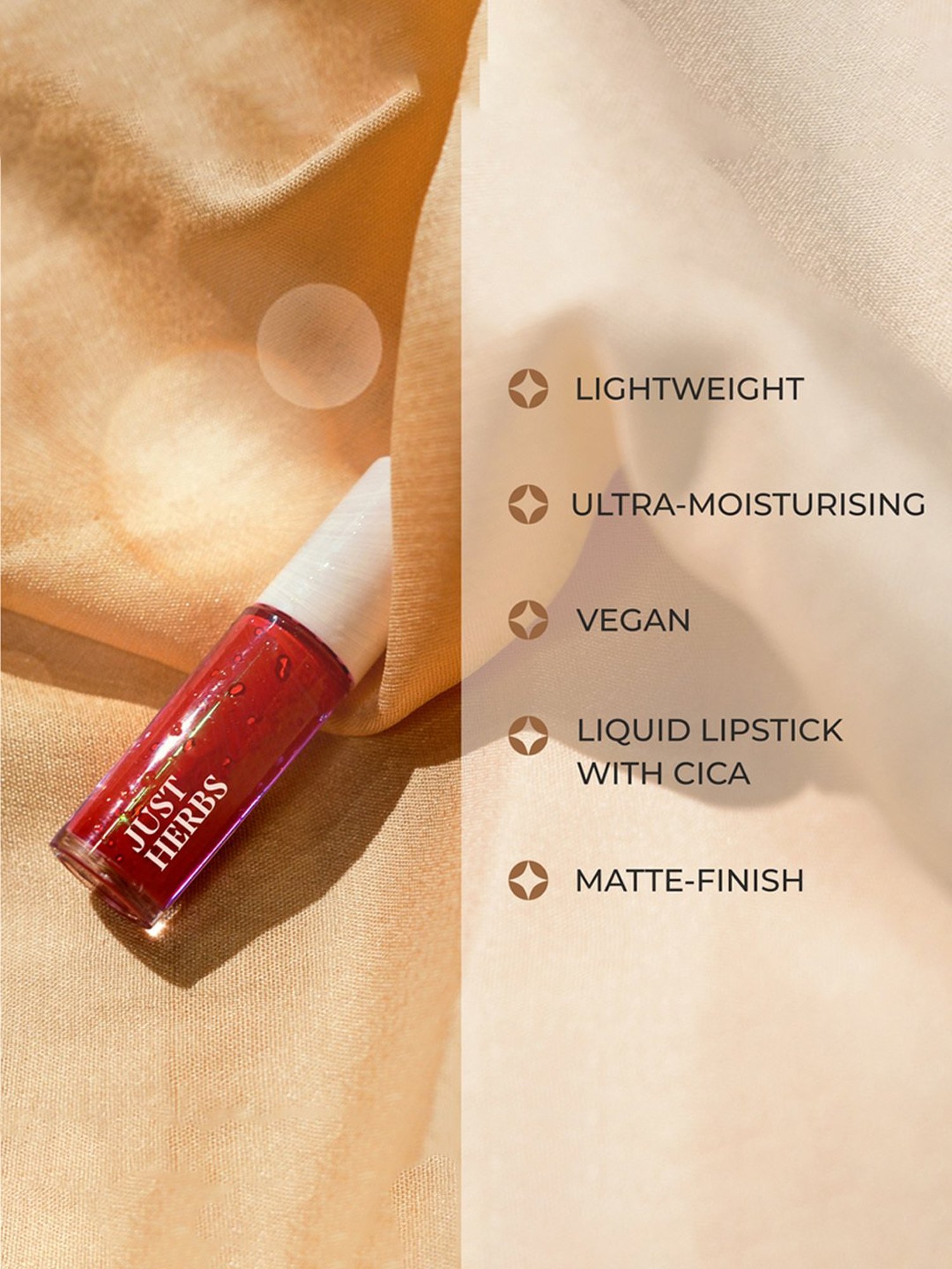 JUST HERBS Herb-Enriched Matte Liquid Lipstick Kit - Brights + Pinks