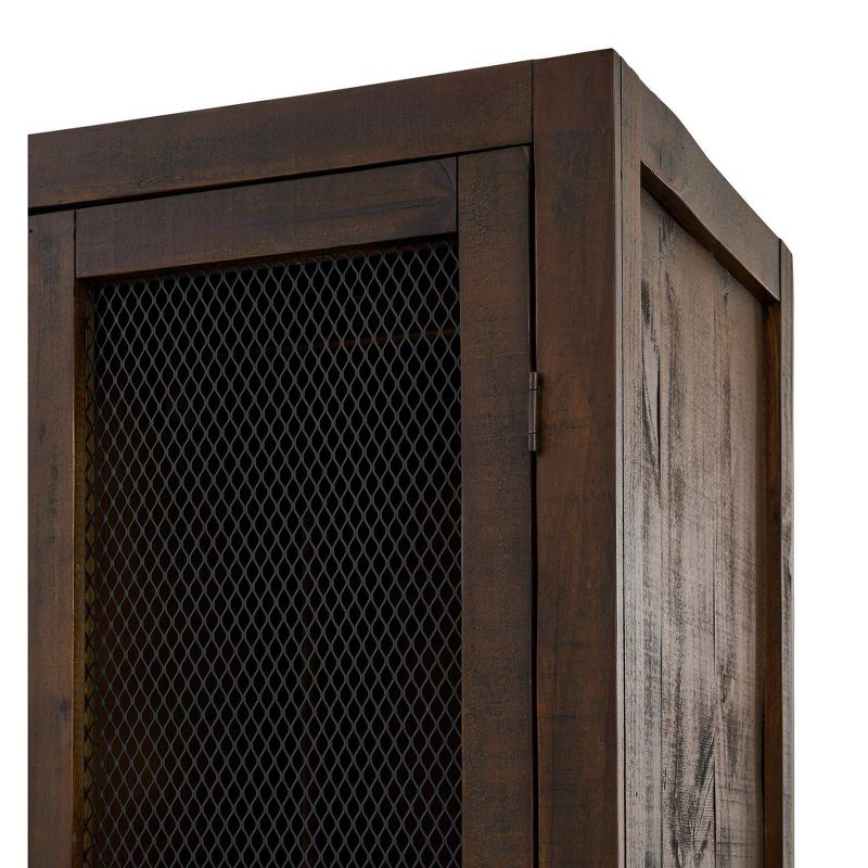 Micah Tall Curio Dark Brown - Picket House Furnishings