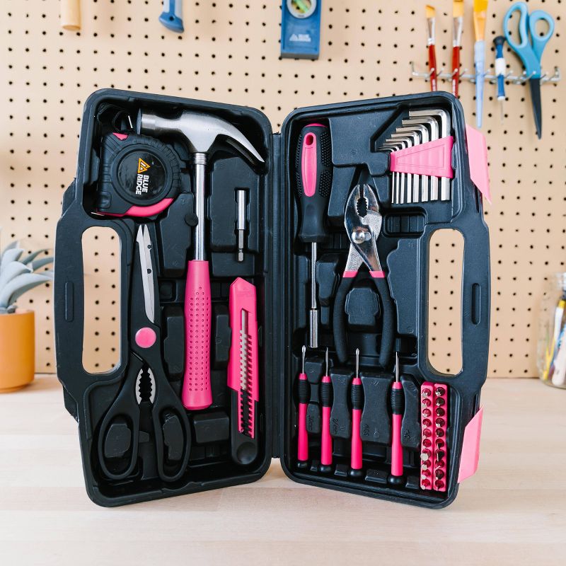Blue Ridge Tools 40pc Household Tool Pink