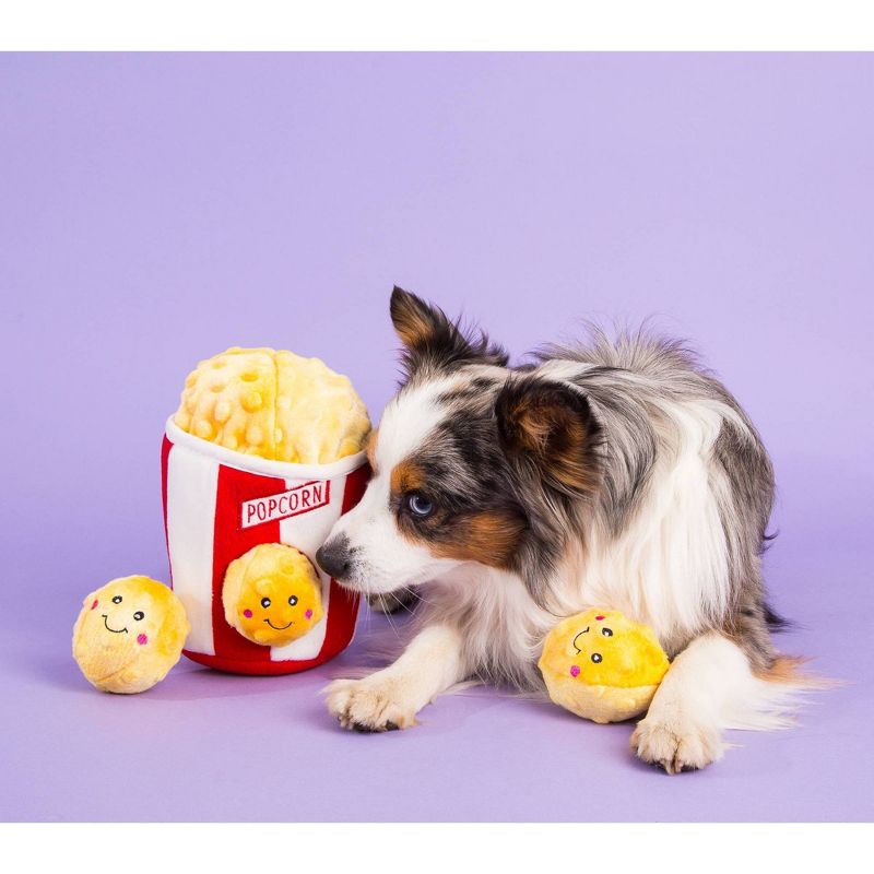 ZippyPaws Burrow Popcorn Bucket Dog Toy
