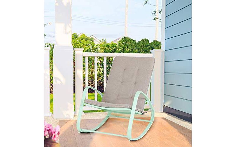 Outdoor Rocking Chair - Green - Captiva Designs
