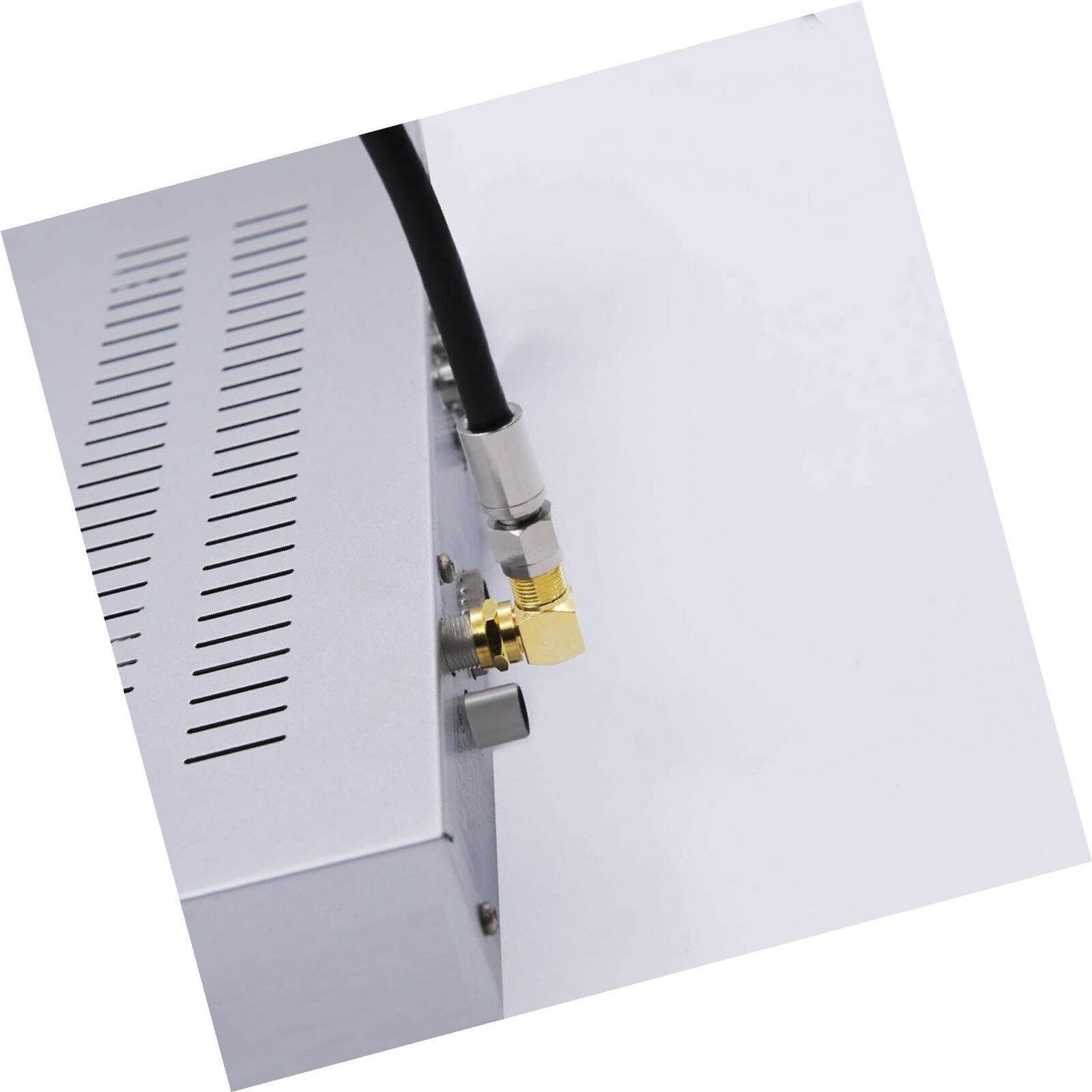 VCE 5-Pack Gold Plated Right Angle F-Type Coaxial RG6 Adapter