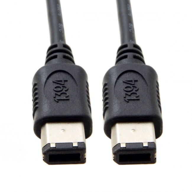 FVH 6 PIN / 6PIN FireWire 400 - FireWire 400 6-6 ilink Cable IEEE 1394 1.8m Black FW-016 CA-017