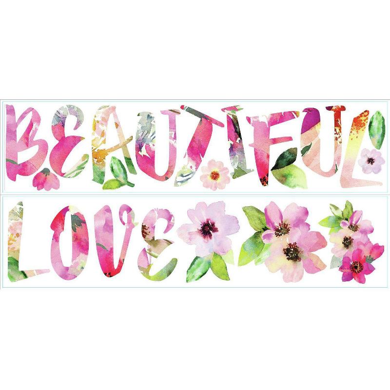 Beautiful Love Quote Peel and Stick Wall Decal - RoomMates
