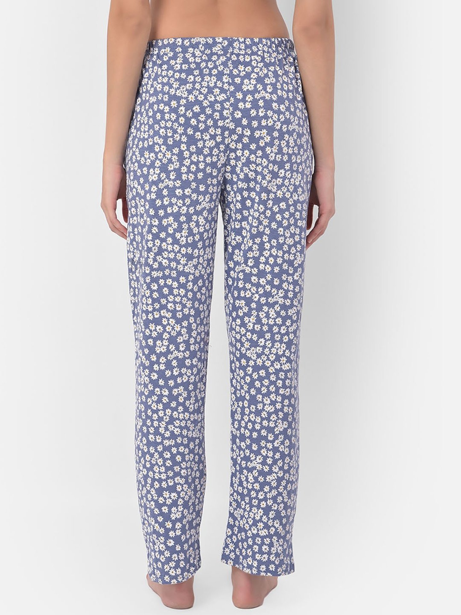 Clovia Multicolor Floral Print Pyjamas (Pack Of 2)