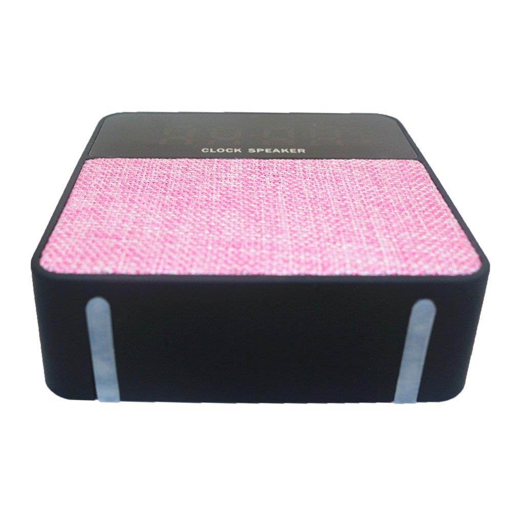 JT2605 Wireless Bluetooth Speaker LED Alarm Clock Hands-free Support TF Card