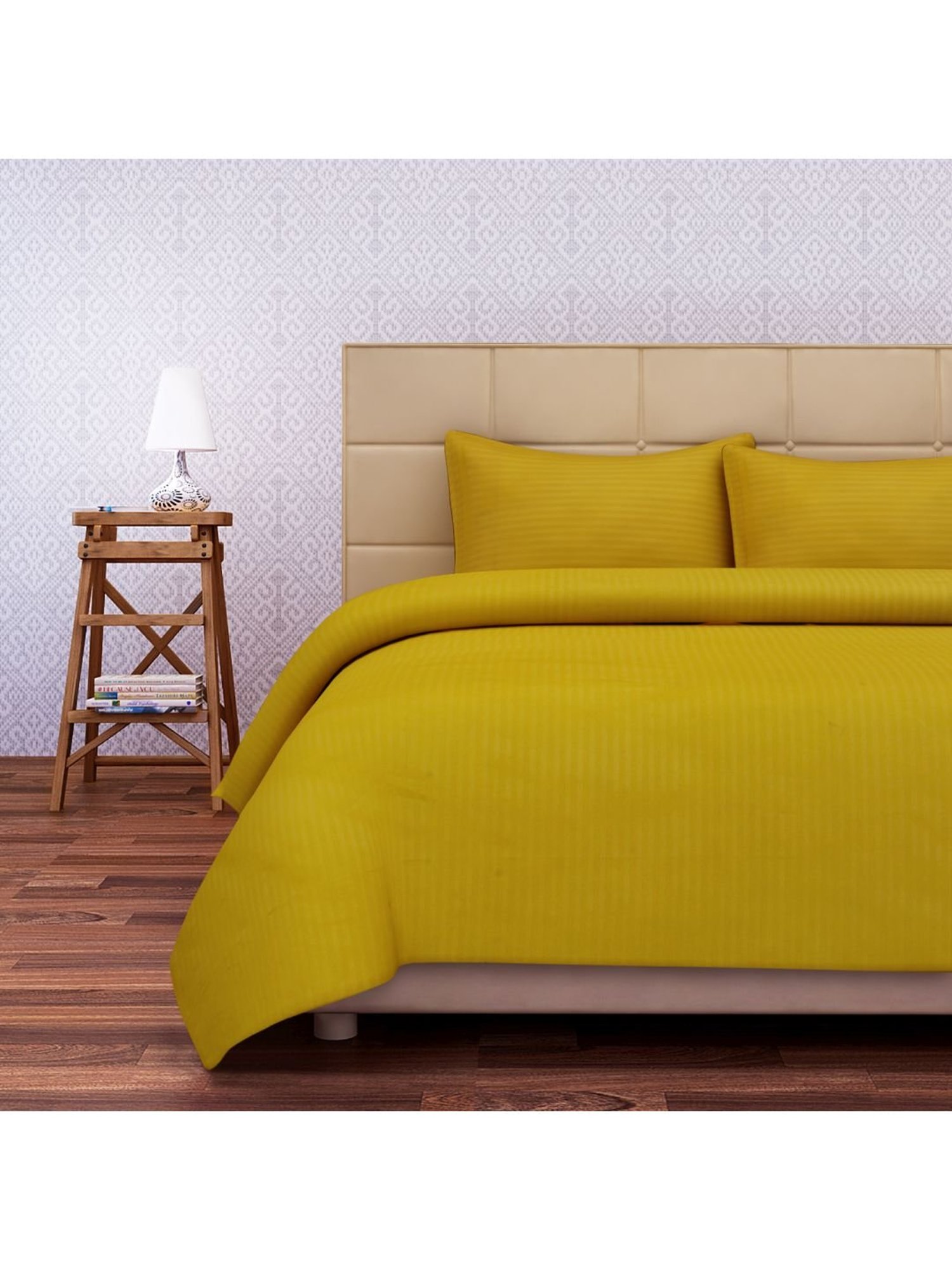 SEJ by Nisha Gupta Mustard Bed Sheet Sets