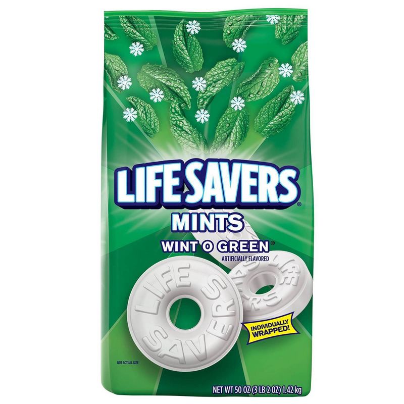 Life Savers Wint-O-Green Mint Candies - 50oz