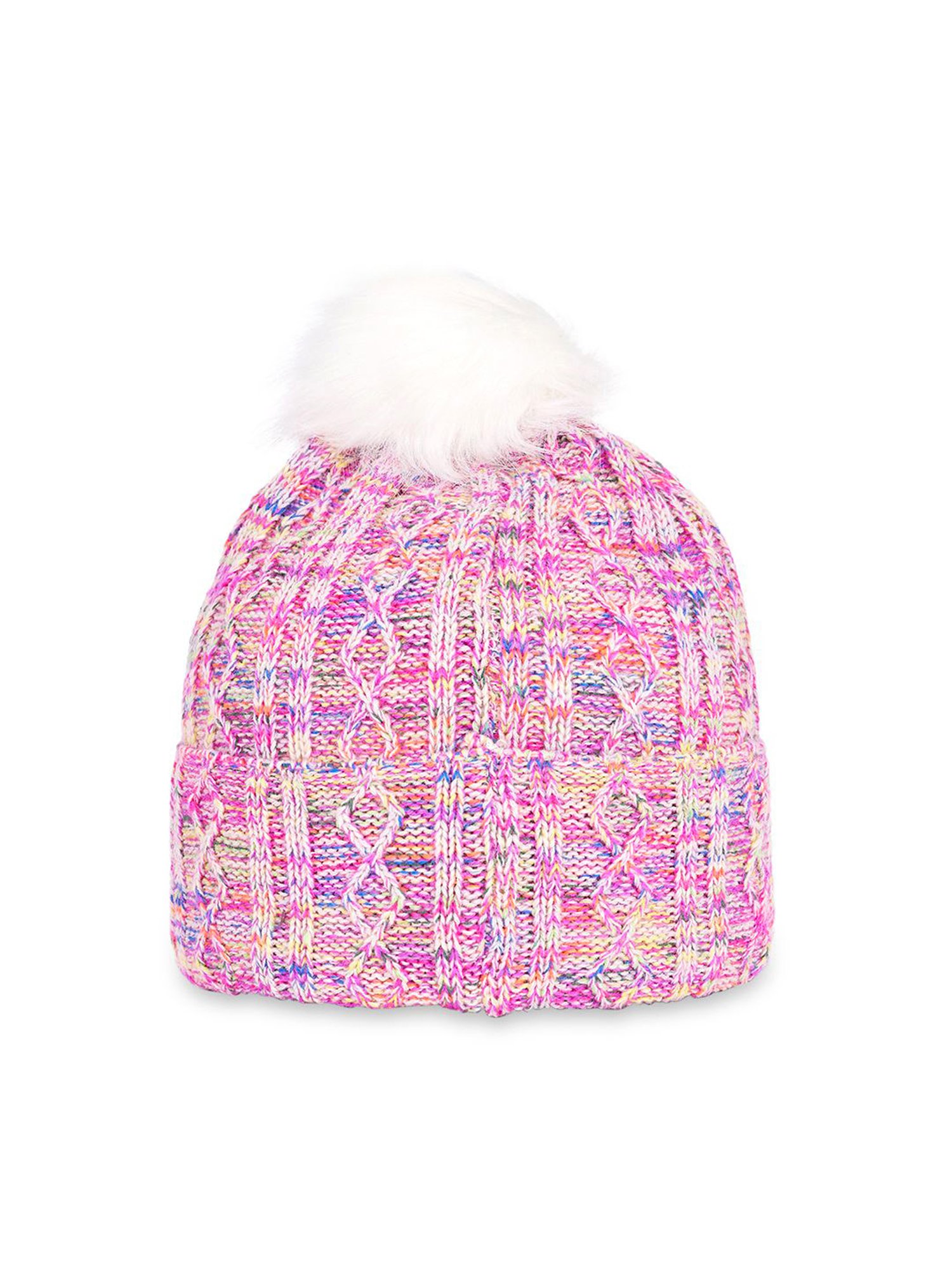 Forever Glam by Pantaloons Multicoloured Woven Bobble Hat