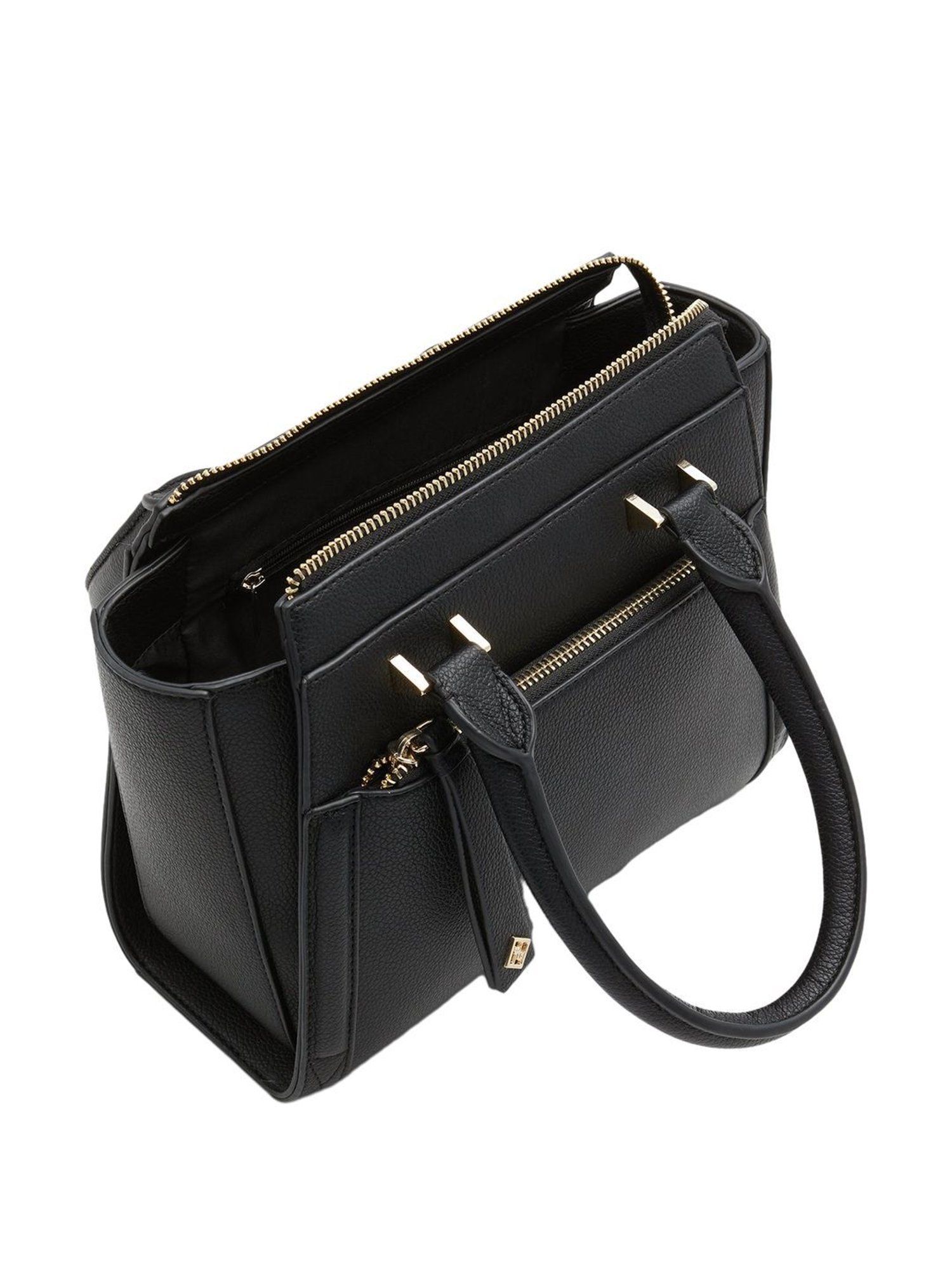 Call It Spring Black Solid Small Handbag
