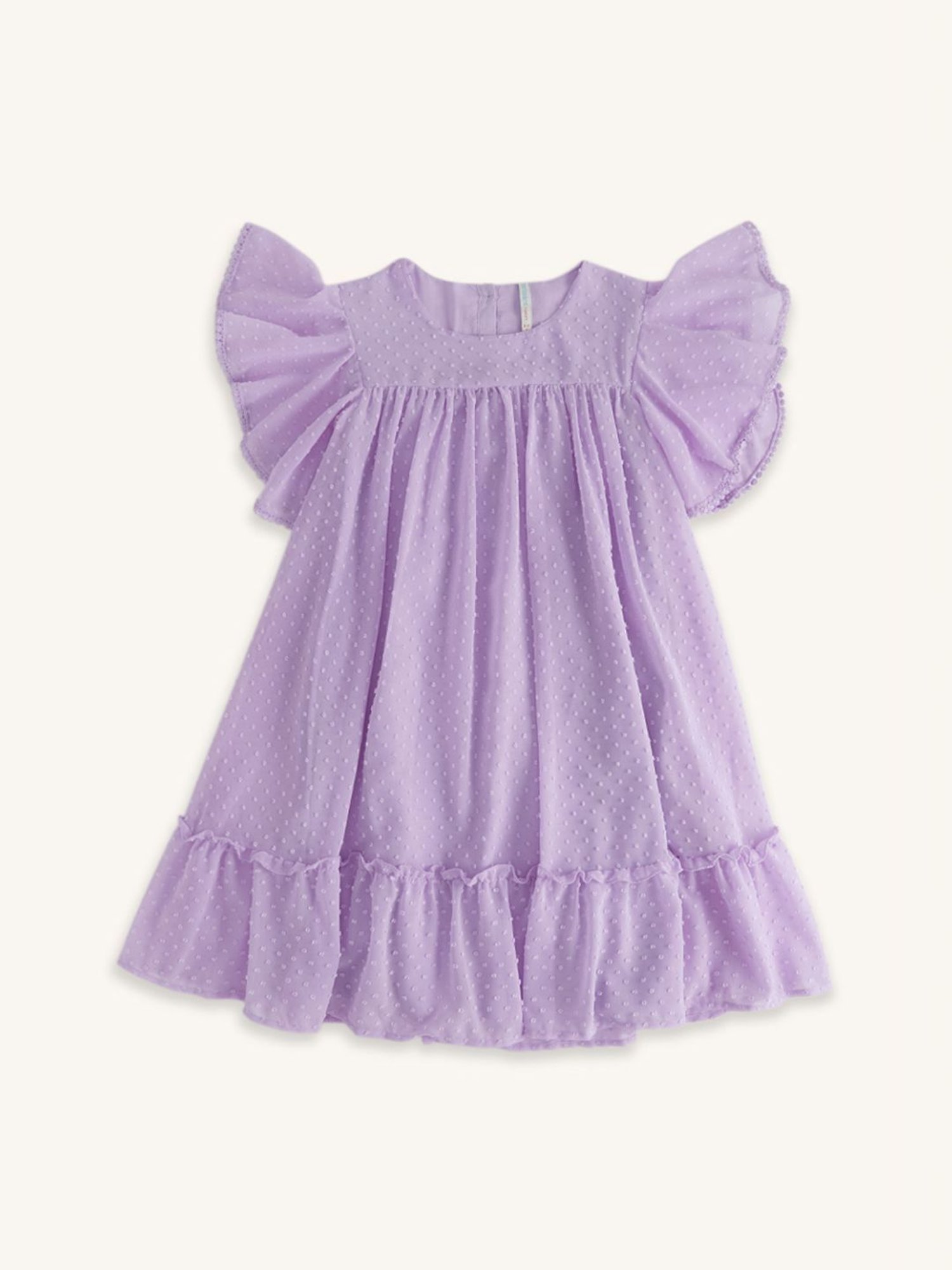 Pantaloons Junior Purple Cotton Regular Fit Dress