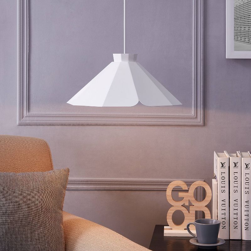 6.5" Maiburgh Pendant Lamp White - Aiden Lane