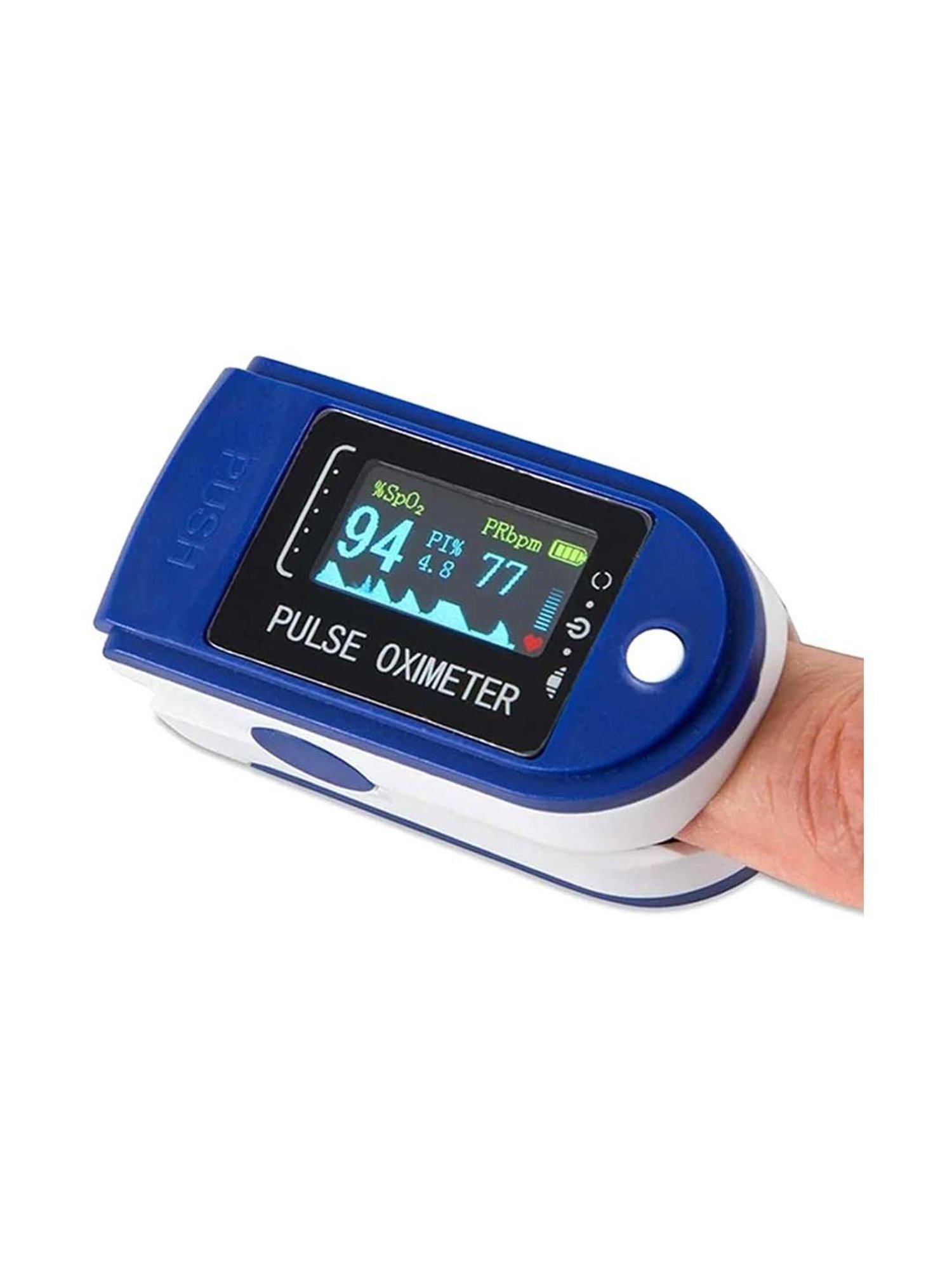 MCP Fingertip OLED Type Pulse Oximeter (Blue)