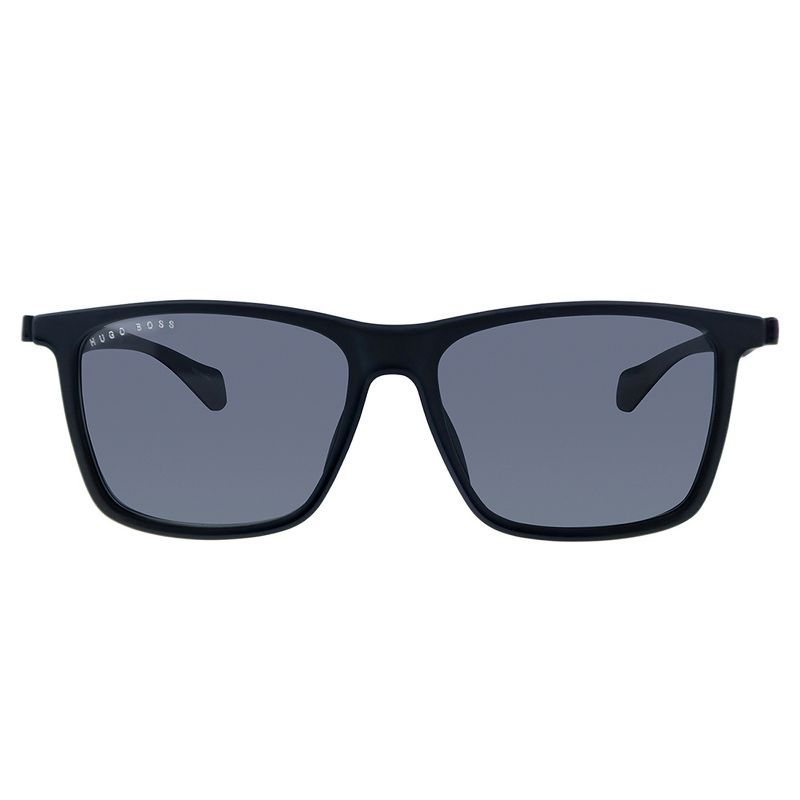Hugo Boss 1078/S 003 Unisex Rectangle Sunglasses Matte Black 57mm