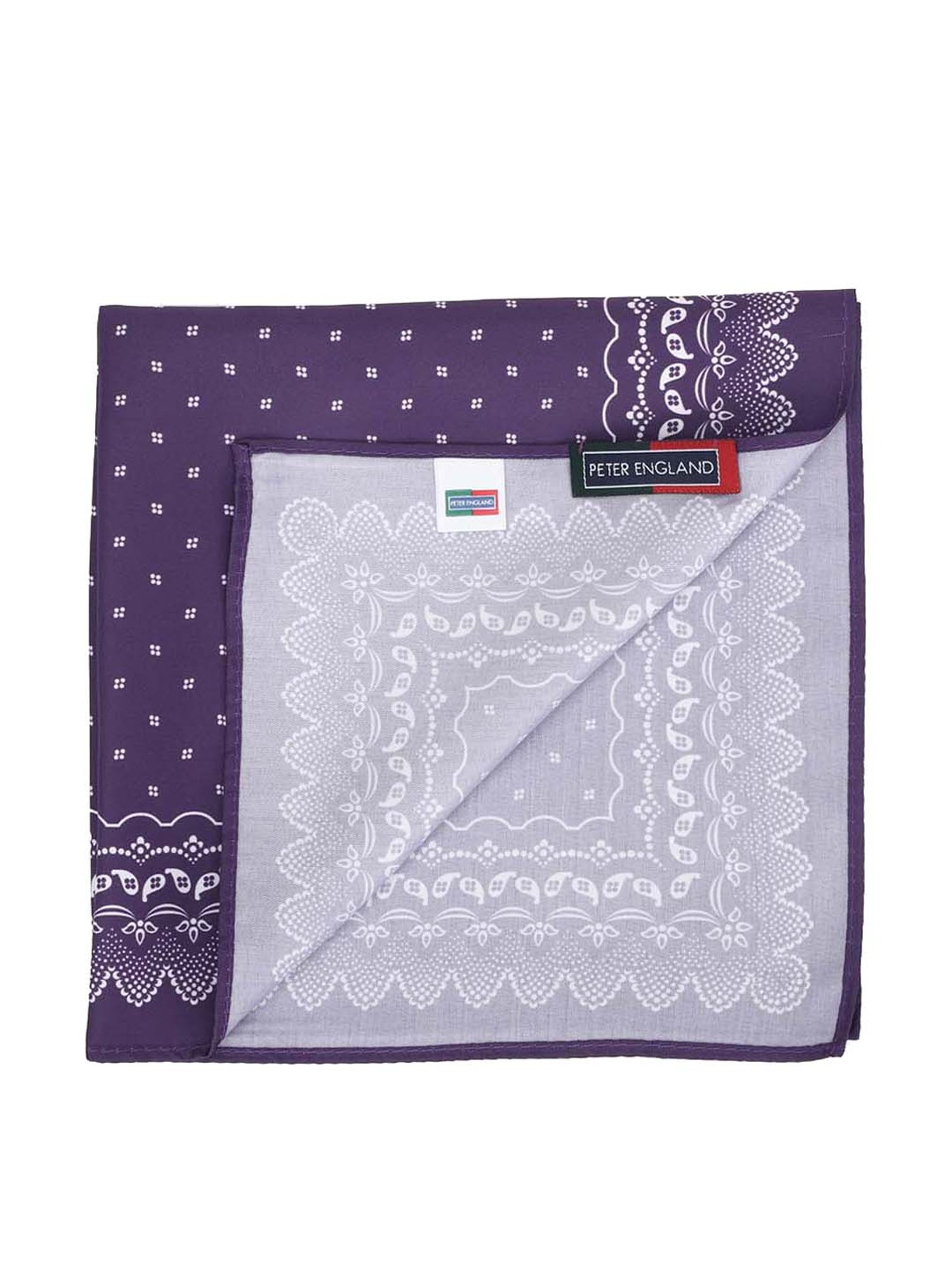 CHOKORE Brown and Yellow Plaid Pocket Square