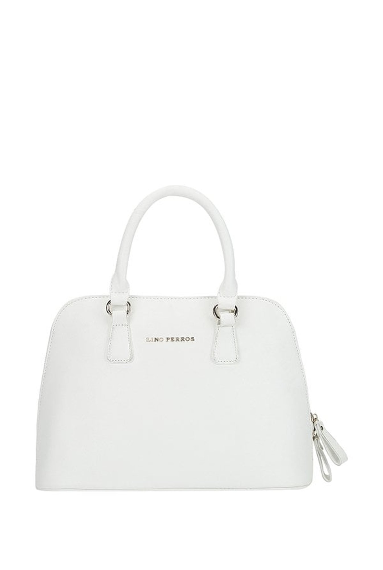 Lino Perros White Solid Handbag