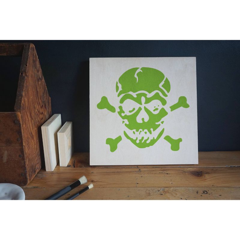 Stencil1 Jolly Roger - Stencil 8.5" x 11"