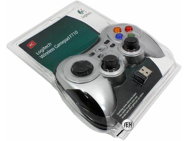 Wireless Gamepad, New Logitech Wireless Gamepad F710 with Plug-and-Forget Nano-receiver offer 2.4 GHz wireless connectivity , Dual vibration motors ,Vibration feedback Wireless Game Controller