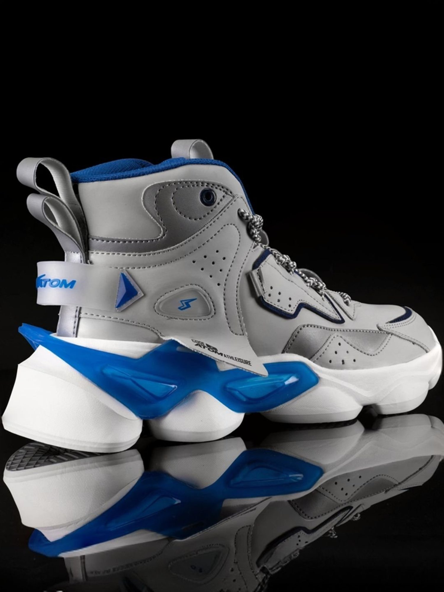 Atom Men's Bulldozer Grey Running Shoes