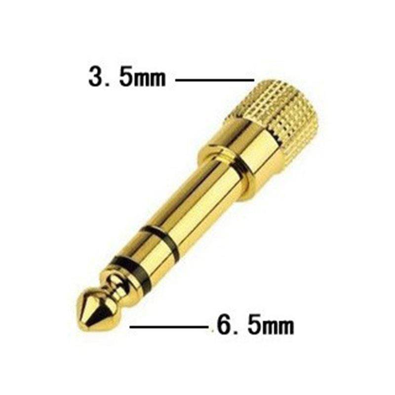 6.5MM Male to 3.5MM Female Jack Plug Audio Headset Microphone Guitar Recording Adapter 6.5 3.5 Converter Aux Cable Gold Plated