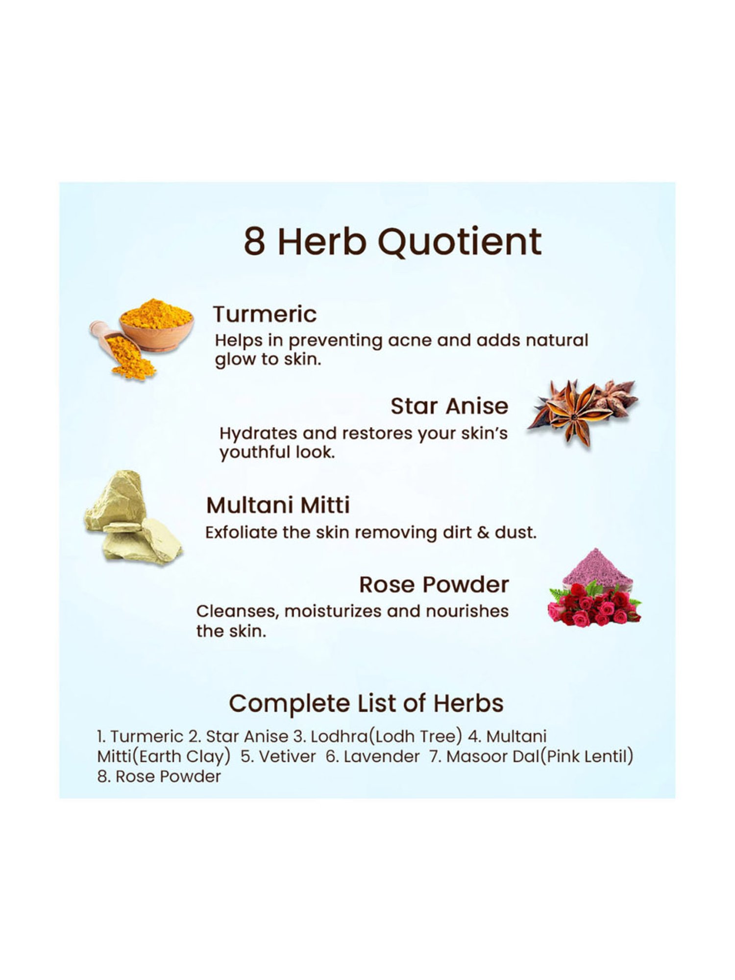 Blue Nectar Turmeric Star Anise Ubtan Face Pack & Mask - 100 gm