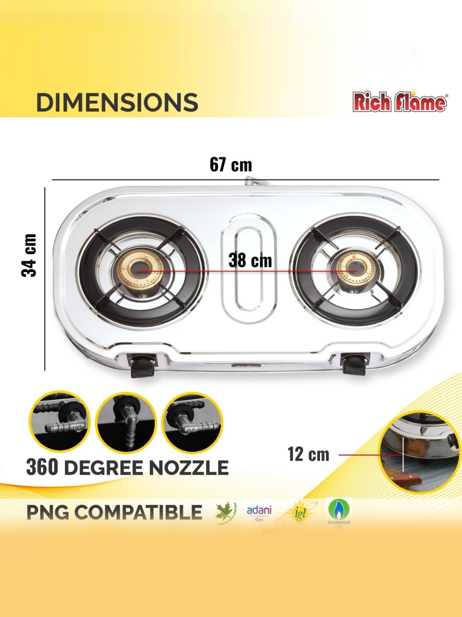 Range Kleen 4pc Porcelain Drip Pan Set Black