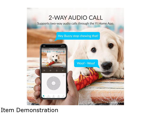 Kami Home Security Camera System 1080P HD Indoor Smart Cam, Motion-Activated with 2.4G/5G Dual-Band Wi-Fi, 1 Year Free Cloud Storage, Kami/YI Home APP