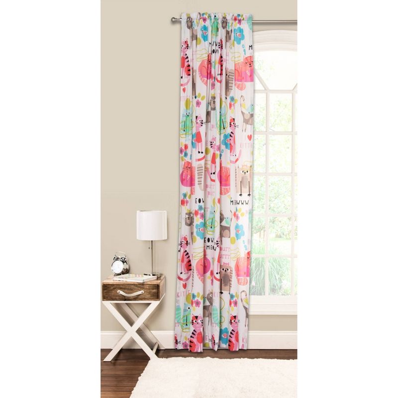 Crayola Pointillist Pansy Curtain Panel