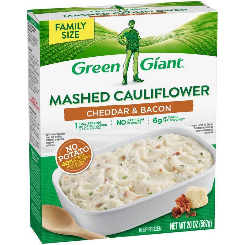 Green Giant Mashed Frozen Cauliflower Cheddar & Bacon - 20oz