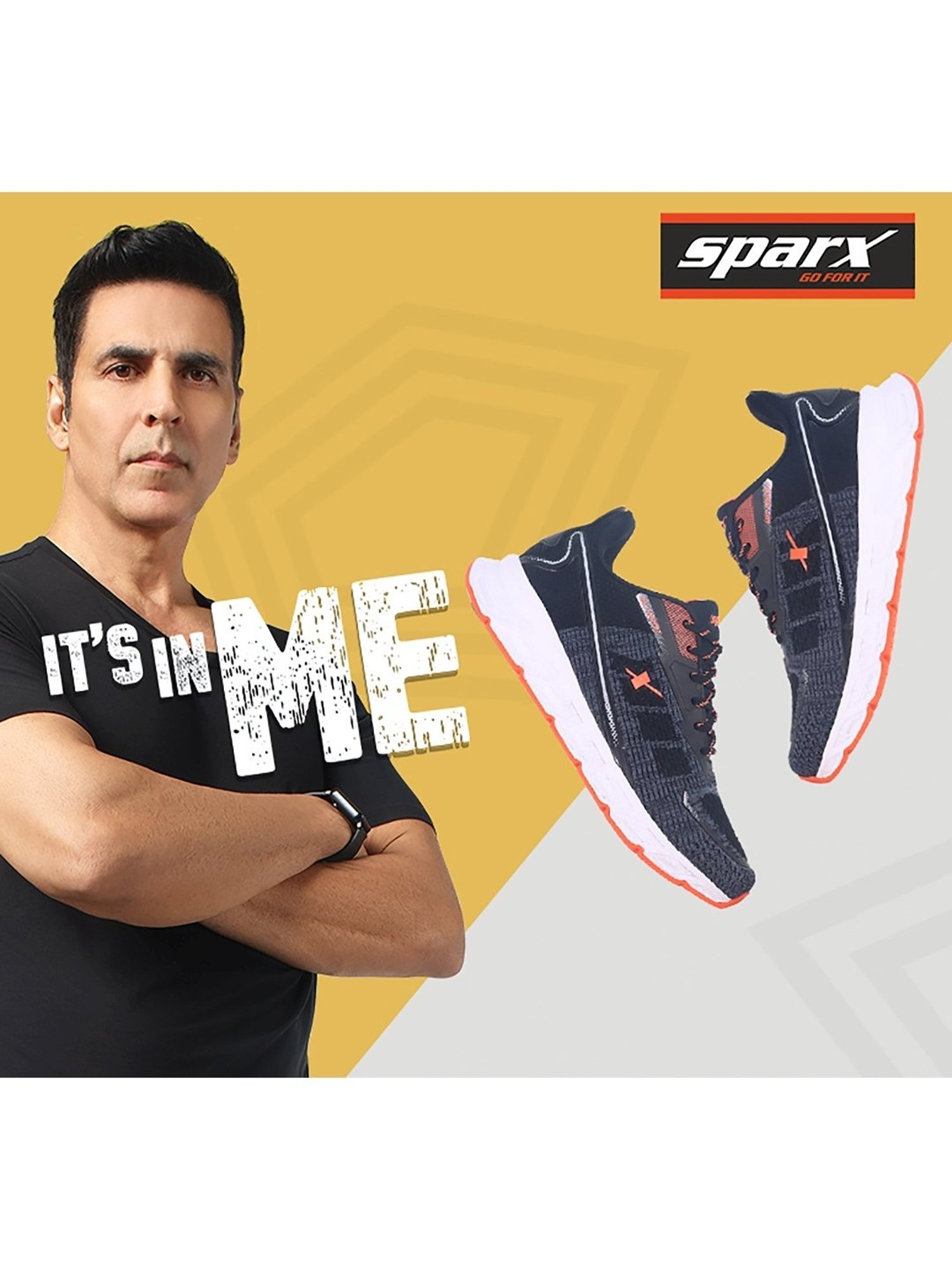 Sparx Men's Black Running Shoes