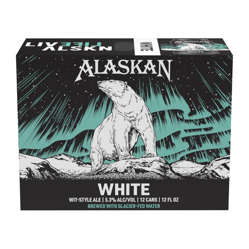 Alaskan White Ale Beer - 12pk/12 fl oz Cans