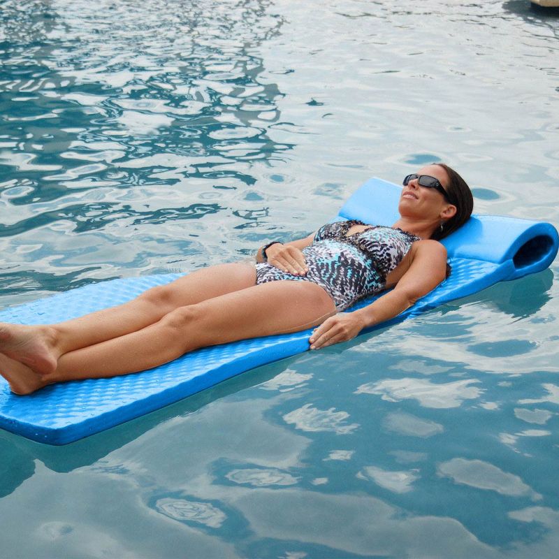 TRC Recreation Super Soft Foam Mat Raft Lounger Pool Float, Orange Breeze