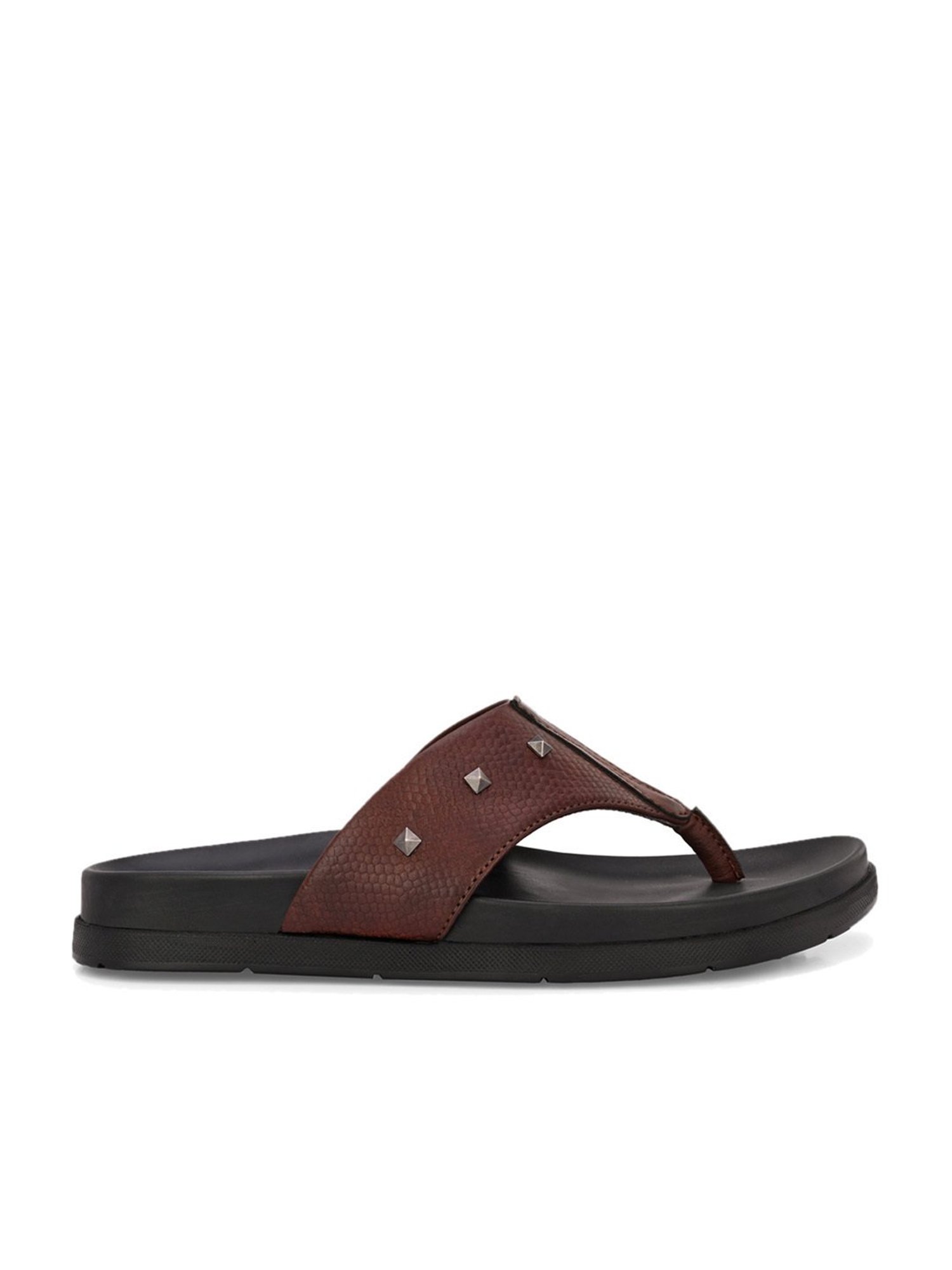San Frissco Men's Brown Thong Sandals