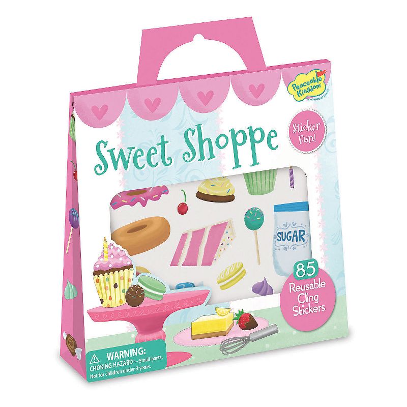 MindWare Sweet Shoppe Reusable Sticker Tote - Stickers - 87 Pieces