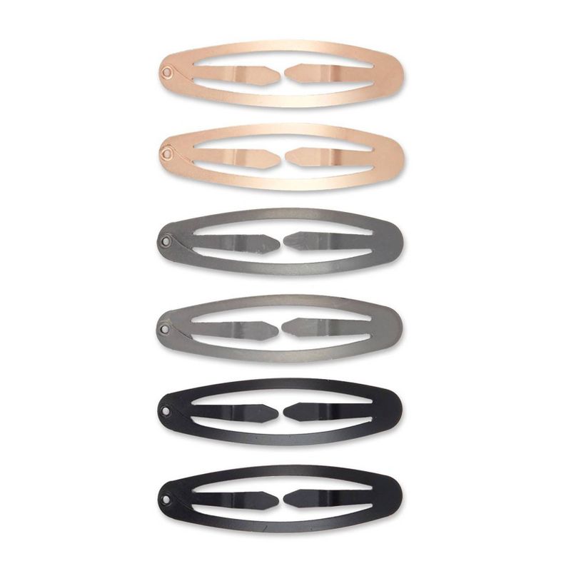 scunci Extra Hold Double Snap Clips - 6 ct