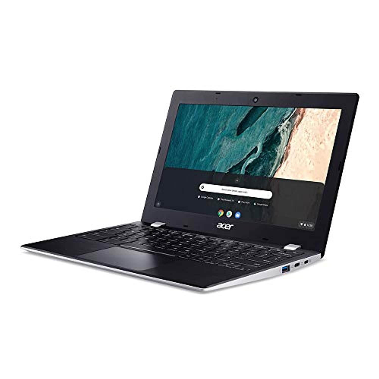 2021 Acer Chromebook 311, 11.6" HD IPS Laptop Computer, Intel Celeron N4020 CPU, 4GB RAM, 32GB eMMC, Dual speakers, HDR camera, Intel UHD Graphics 600, USB-C, Chrome OS, Silver, 32GB SnowBell USB Card