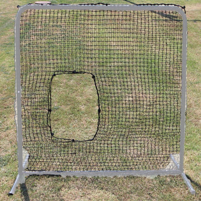 Cimarron Sports Replacement 7 x 7 Foot Underhand Softball Fast & Slow Pitch Protective Portable Pitching Screen Safety Netting, Net Only