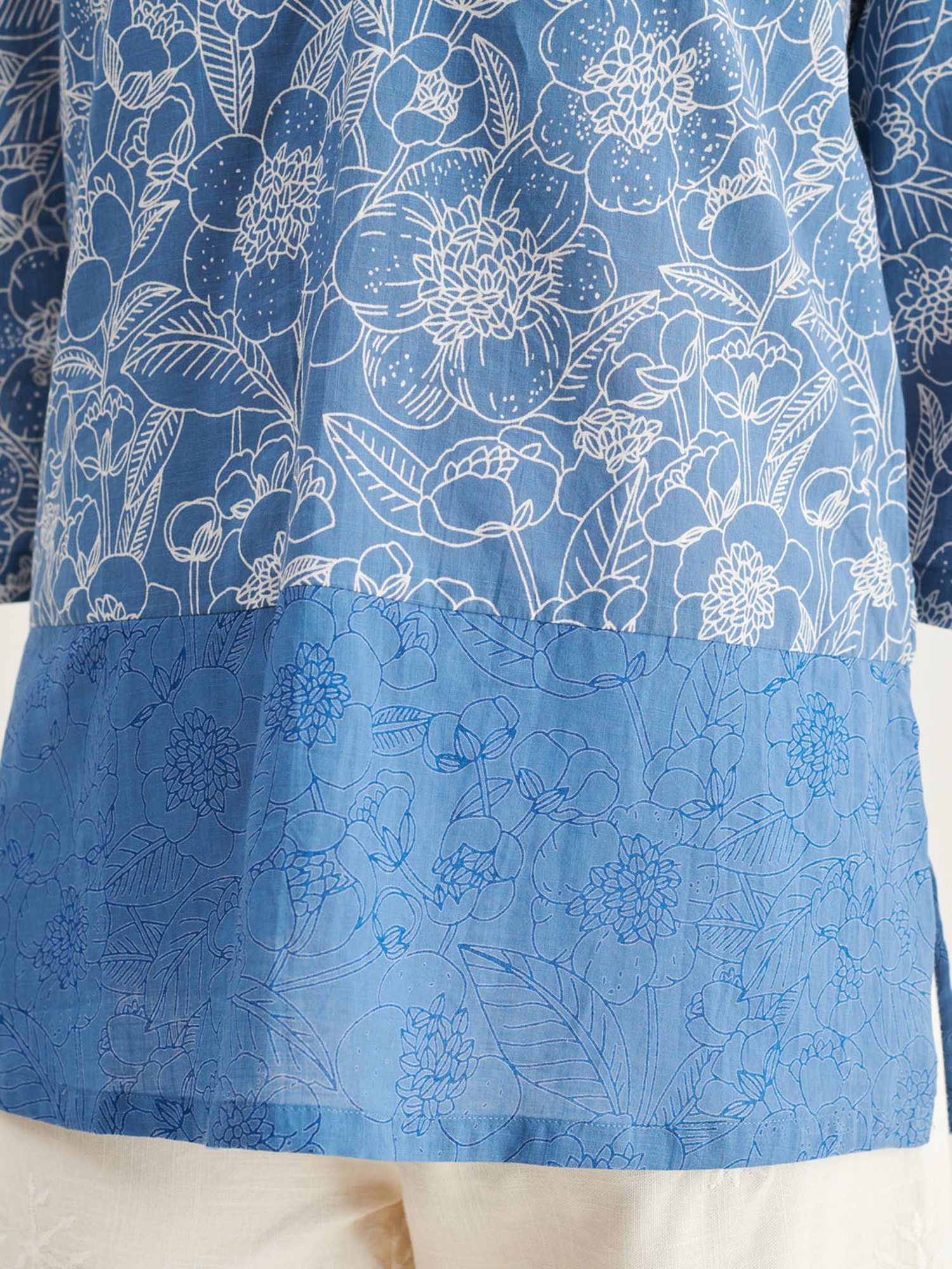 Prakriti Jaipur Indigo Panel Shirt