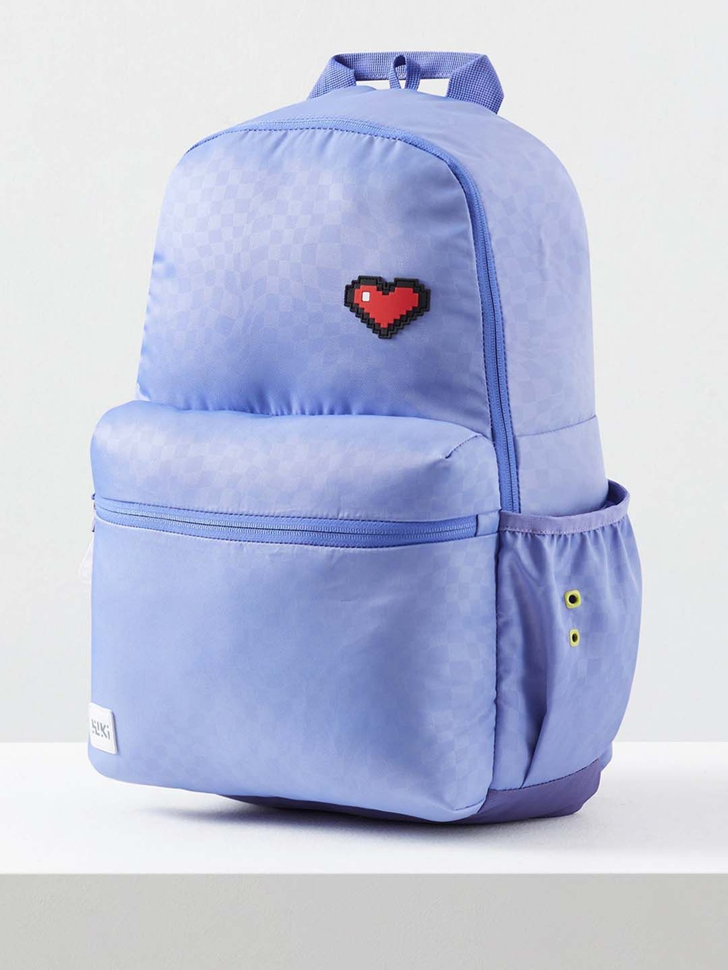 Wiki Back to School Purple Polyester Printed Backpack - 18 Ltrs