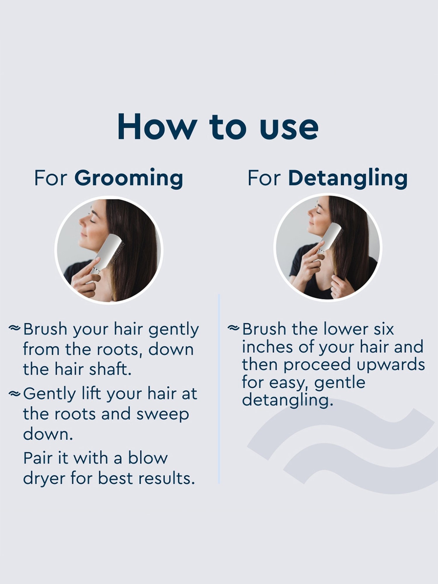 GUBB Styling Brush for Hair Styling - Serenity Hues