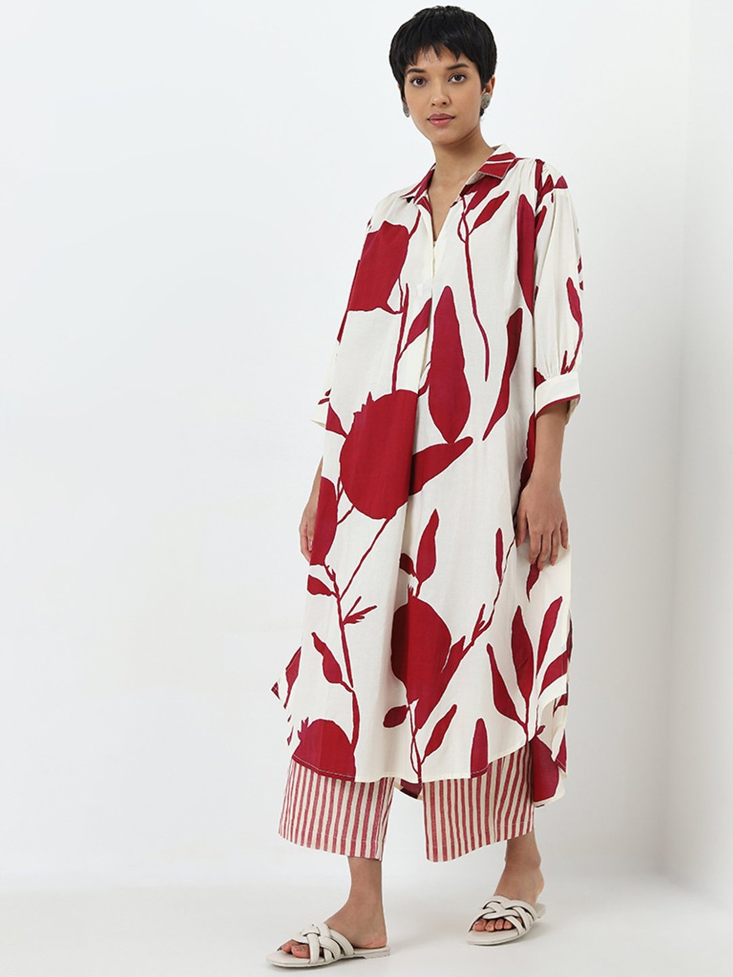 Castle Black Embroidered Palazzos