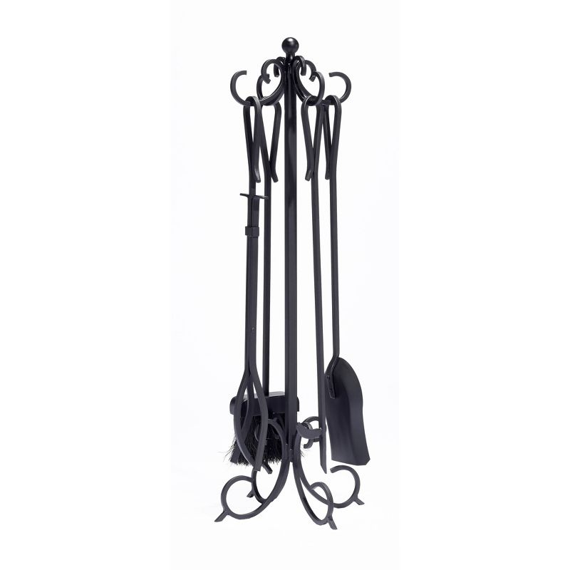 Pleasant Hearth Lewis 5Pc Fireplace Toolset Black