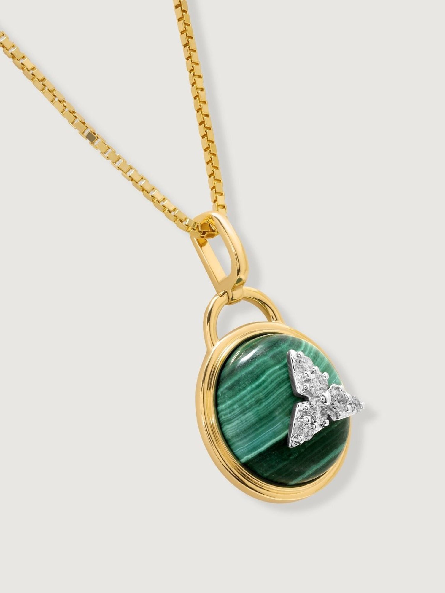 Mia by Tanishq Dual Radiance 18k Gold & Diamond Pendant with Chain