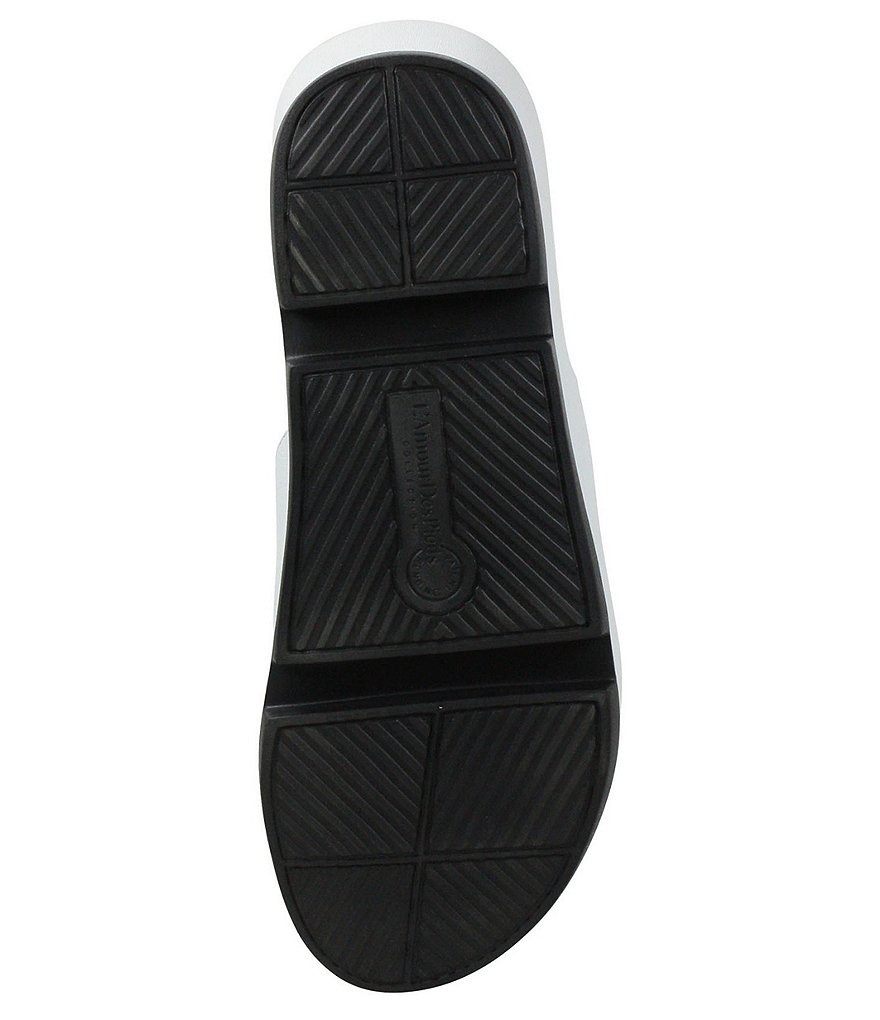 L'Amour Des Pieds Vester Leather Wedge Slides