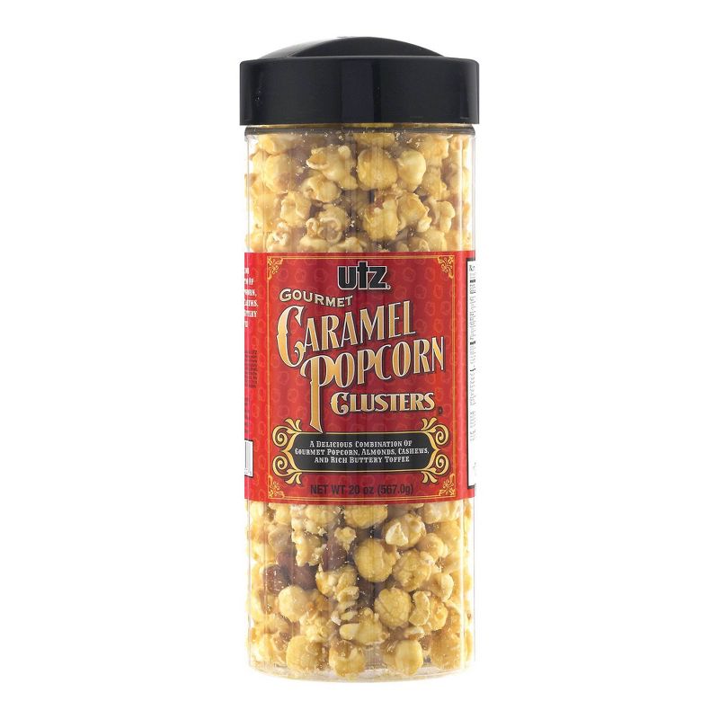 Utz Gourmet Caramel Popcorn Clusters Barrel - 20oz